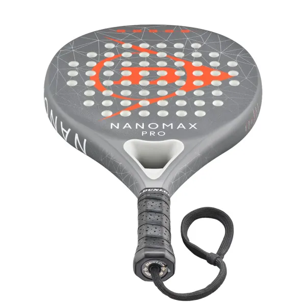 Ракетка для падела Dunlop Nanomax Pro, 10370739, для профессионалов, карбон,серо-оранжевый за 17&nbsp;248.20 ₽ в Стерлитамаке