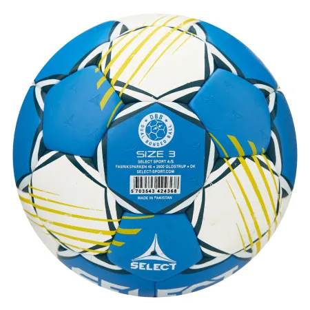 Мяч ганд. SELECT HB FORCE DB V25, 1622858205, Senior (р.3), EHF Appr,ПУ, гибр.сш., сине-белый за 8&nbsp;438.80 ₽ купить в Стерлитамаке