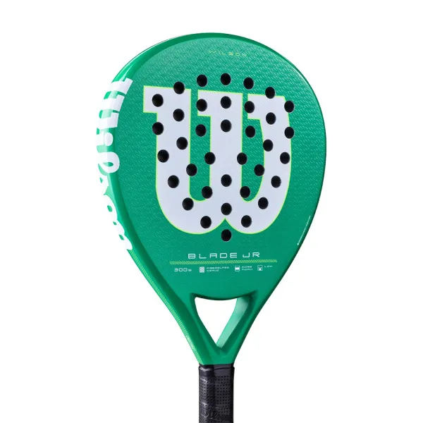 Ракетка для падела WILSON Blade Jr  V4 Padel, WR213811U0, для начин-х, стекловолокно, зеленый за 14&nbsp;934.50 ₽ в Стерлитамаке
