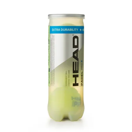 Мяч для падела HEAD Padel Pro+, 540203, уп.3 шт, FIP Approved, войлок,нат.резина,желтый за 933.30 ₽ купить в Стерлитамаке