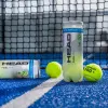 Мяч для падела HEAD Padel Pro+, 540203, уп.3 шт, FIP Approved, войлок,нат.резина,желтый за 933.30 ₽ купить в Стерлитамаке