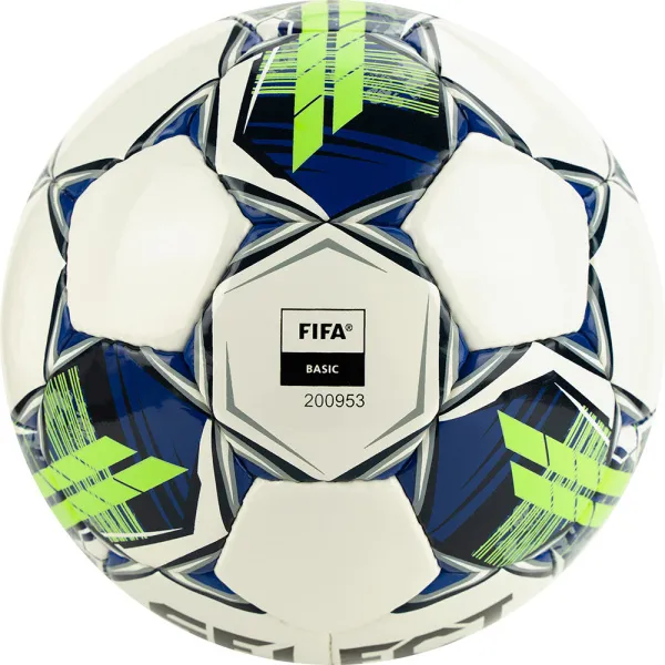 Мяч футзал. SELECT Futsal Master Shiny V22, 1043460004, р.4, Basic,32п, гл.ПУ, руч.сш,бел-син-зел за 7&nbsp;539.50 ₽ в Стерлитамаке