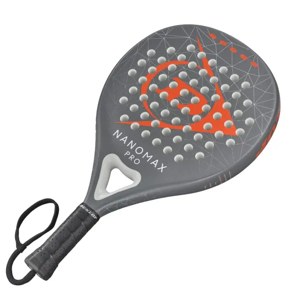 Ракетка для падела Dunlop Nanomax Pro, 10370739, для профессионалов, карбон,серо-оранжевый за 17&nbsp;248.20 ₽ в Стерлитамаке