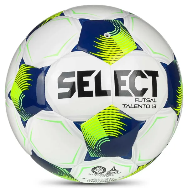 Мяч футзал. SELECT Futsal Talento 13 V26, 1062471015, р.3, 32п, ТПУ, гибр.сш, бело-сине-желтый за 4&nbsp;355.40 ₽ в Стерлитамаке