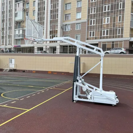 Баскетбольная стойка мобильная складная на пружинах вынос 2,25 м c противовесом ZAVODSPORTA за 530&nbsp;660 ₽ купить в Стерлитамаке