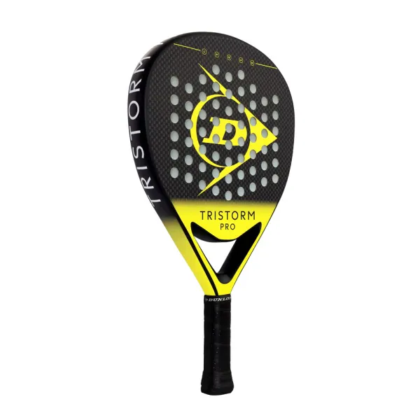 Ракетка для падела Dunlop Tristorm Pro, 10359946, для опытных игроков, графит, черно-желтый за 19&nbsp;643.50 ₽ в Стерлитамаке