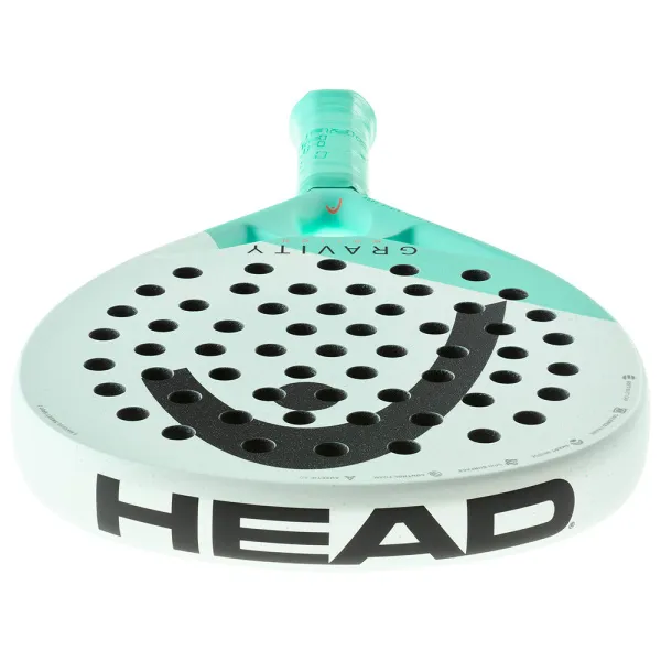 Ракетка для падела HEAD Gravity Motion, 224014, для продвинутых игроков, карбон, бело-бирюзовый за 23&nbsp;604.50 ₽ в Стерлитамаке