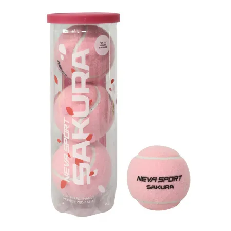 Мяч для падела NS Sakura, UAA2, уп.3 шт, сукно, нат.резина, розовый за 824.50 ₽ купить в Стерлитамаке