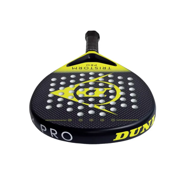 Ракетка для падела Dunlop Tristorm Pro, 10359946, для опытных игроков, графит, черно-желтый за 19&nbsp;643.50 ₽ в Стерлитамаке