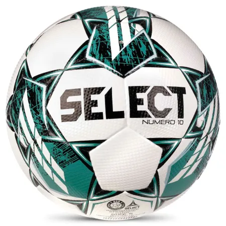Мяч футб. SELECT NUMERO 10 V23, 0575060004, р.5, FIFA Basic, 32п, ПУ, руч. сш, бело-бирюзовый за 8&nbsp;051.20 ₽ купить в Стерлитамаке