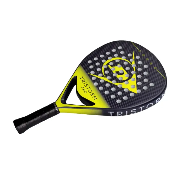 Ракетка для падела Dunlop Tristorm Pro, 10359946, для опытных игроков, графит, черно-желтый за 19&nbsp;643.50 ₽ в Стерлитамаке