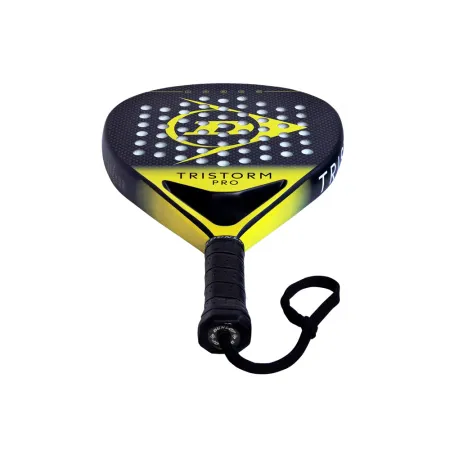 Ракетка для падела Dunlop Tristorm Pro, 10359946, для опытных игроков, графит, черно-желтый за 19&nbsp;643.50 ₽ купить в Стерлитамаке