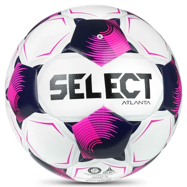 Мяч футб. SELECT Atlanta v26, 0575971011, р.5, FIFA Basic, облегч, 32п,ТПУ, гибрид.сш, бел-роз-черн.